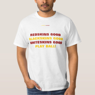 CAMISETA REDSKINS, BLACKSKINS BLANCOS,