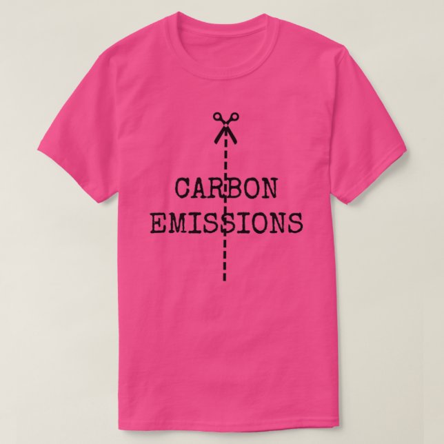 Camiseta reducción de emisiones de carbono 1 (Diseño del anverso)