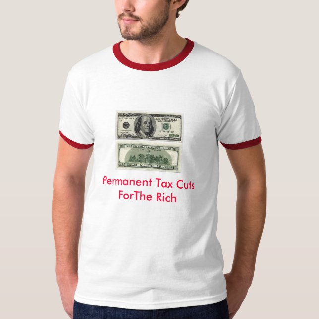 Camiseta Reducciones de impuestos permanentes (Anverso)