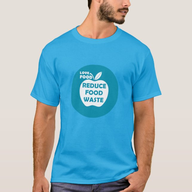 Camiseta Reducir el reciclado de residuos de alimentos de f (Anverso)