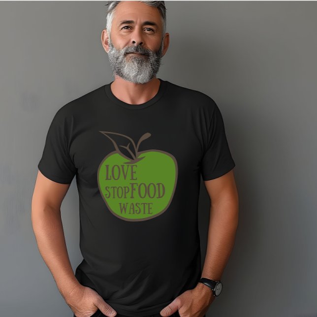 Camiseta Reducir el reciclado de residuos de alimentos de f (Subido por el creador)