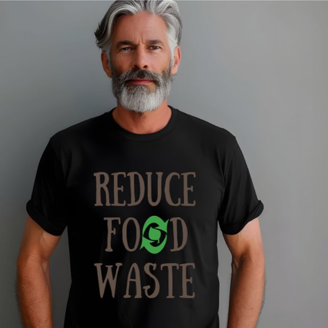 Camiseta Reducir el reciclado de residuos de alimentos de f (Subido por el creador)