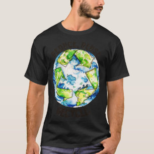 Camiseta Reducir el reciclaje de reutilización