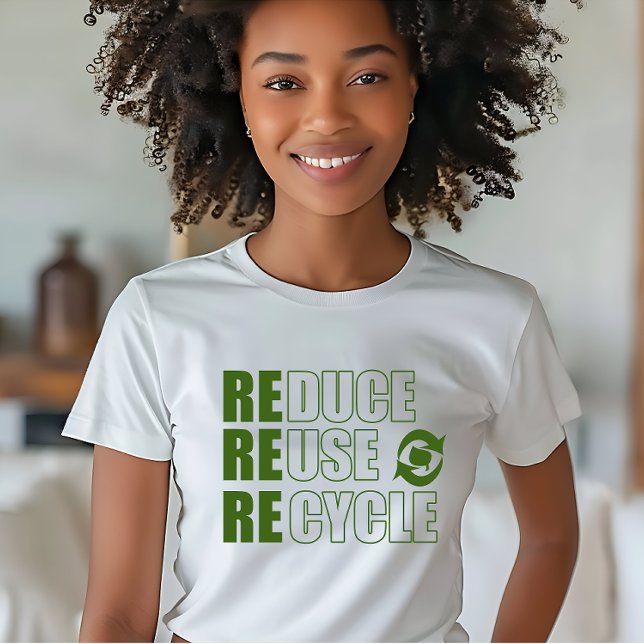 Camiseta Reducir el reciclaje de reutilización (Subido por el creador)