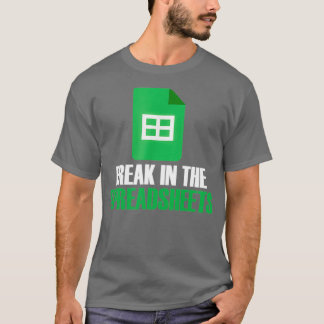 Camiseta Reducir en hojas de cálculo cuentas de Excel