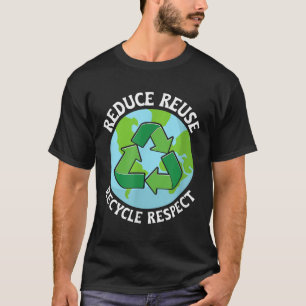 Camiseta Reducir la protección del medio ambiente de recicl