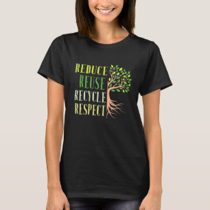 Camiseta Reducir la reutilización de la crisis climática am