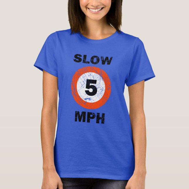 Camiseta REDUZCA 5 MPH del estilo náutico del Grunge (Anverso)