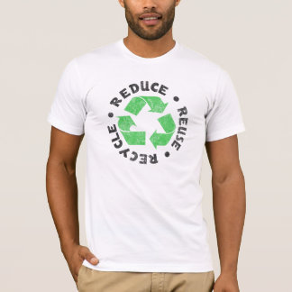 Camiseta Reduzca la reutilización reciclan