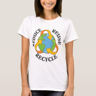 Camiseta Reduzca la reutilización reciclan