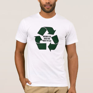 Camiseta Reduzca la reutilización reciclan a Twofer de las