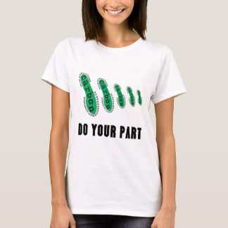 Camiseta Reduzca su huella del carbono