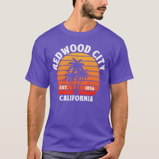 Camiseta Redwood City California Ca Vintage Acongojado frie