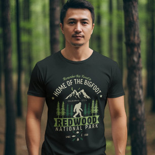 Camiseta Redwood National Park Home of the Bigfoot