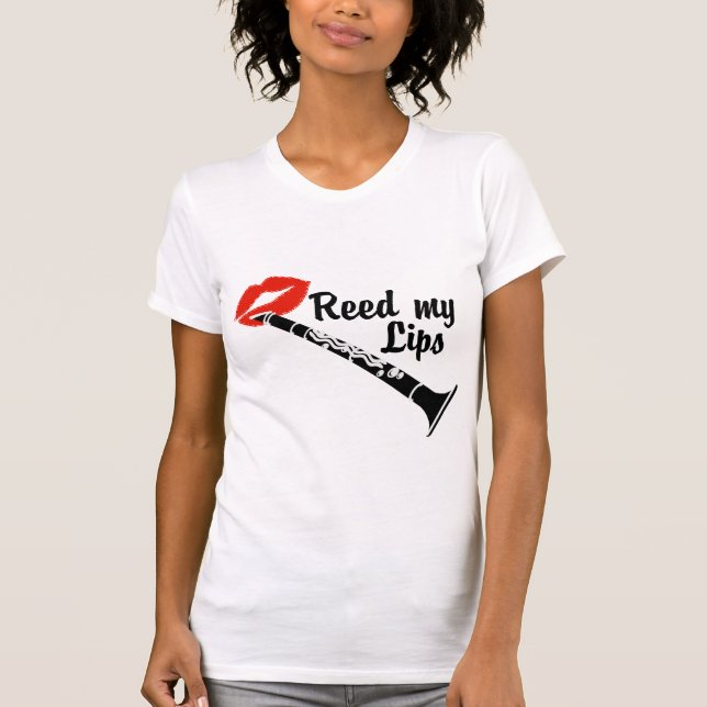 Camiseta Reed My Lips Clarinet (Anverso)
