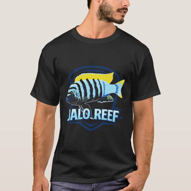 Camiseta Reef Mbuna Cichlid Lago Malawi Cynotilapia Afra Aq (Anverso)