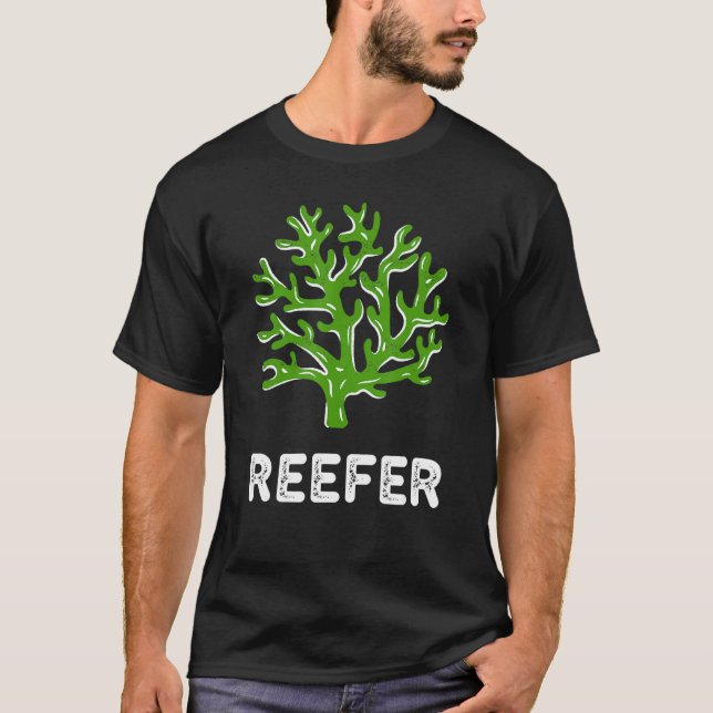 Camiseta Reefer Funny Coral Reef Frag (Anverso)