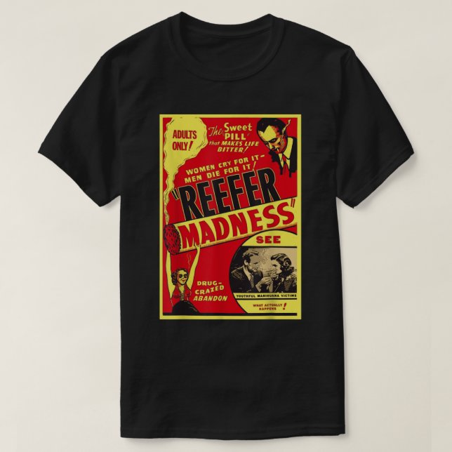 Camiseta Reefer Madness (Diseño del anverso)