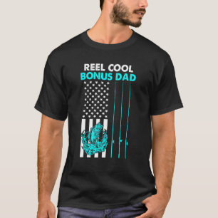 Camiseta Reel Cool Bonus Dad Bandera Americana Pesca Día de
