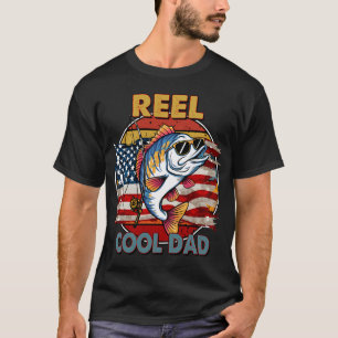 Camiseta Reel Cool Dad - Diseño divertido de bandera americ