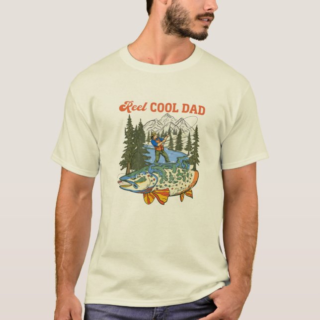 Camiseta Reel Cool Dad Fishing Father’s Day Gift for Angler (Anverso)