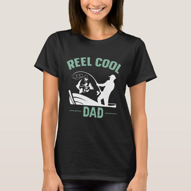 Camiseta Reel Cool Dad Fishing Rure Structure Spoon Papa Da (Anverso)
