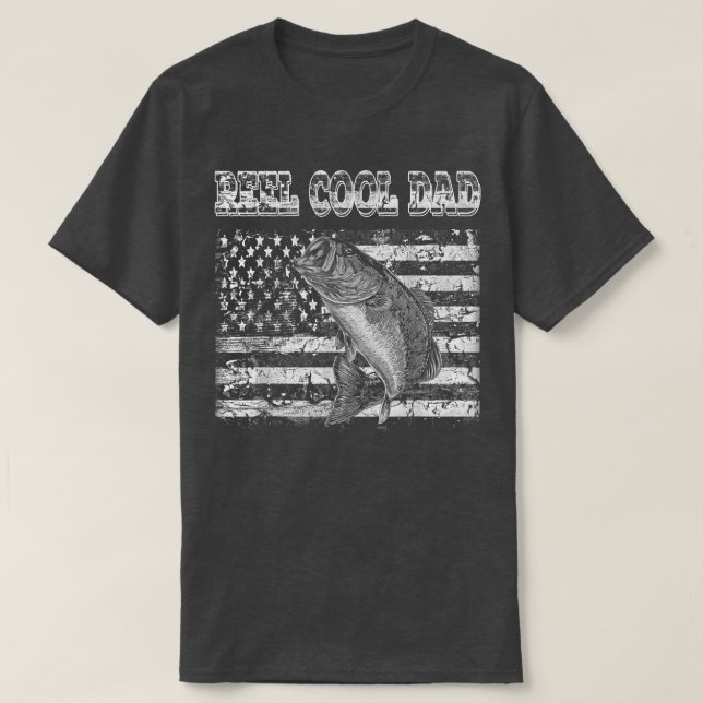 Camiseta reel cool dad for daddy lover fishing  (Diseño del anverso)
