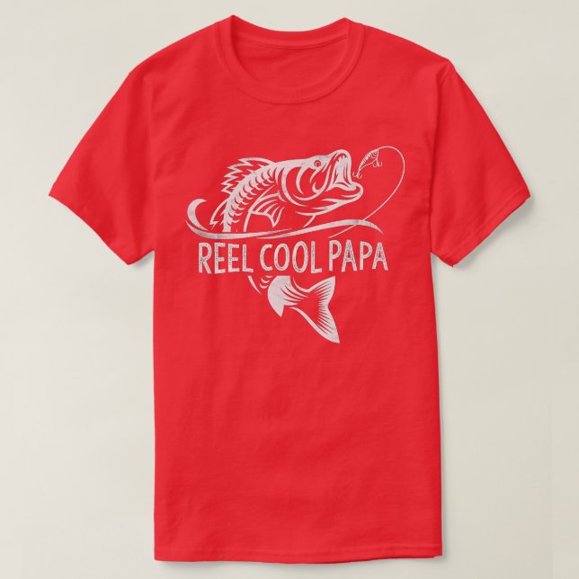 Camiseta Reel Cool Dad Shirt Father's Day Gift For Fishing  (Diseño del anverso)