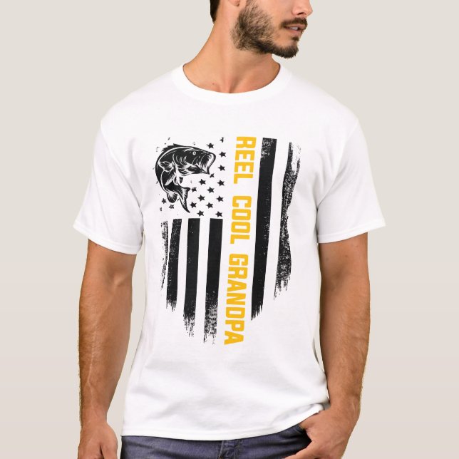 Camiseta Reel Cool Grandpa Fishing T-Shirt – Funny Fisherma (Anverso)