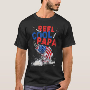 Camiseta Reel Cool Papa Fishing Dad Presenta el Día del Pa