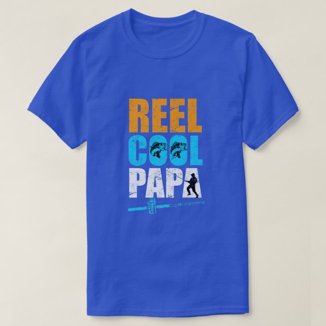 Camiseta Reel cool papá Pescador  (Diseño del anverso)