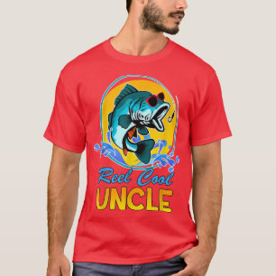 Camiseta Reel Cool Uncle Fishing Sunglasses Funny Father's 
