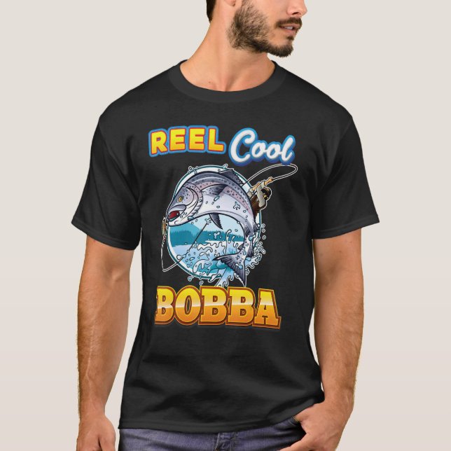 Camiseta Reel Guay Bobba Pescador Papá Papá Papá Papá Papá  (Anverso)