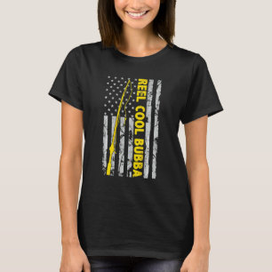 Camiseta Reel Guay Bubba Pesca Pescador de Bandera American