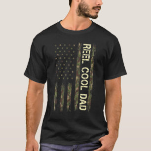 Camiseta Reel Guay Dad American Flag Fishman Reel Bass Vi