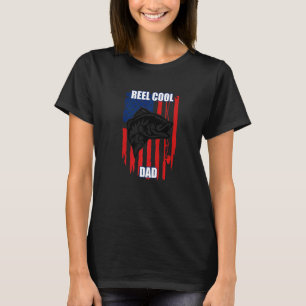 Camiseta Reel Guay Dad American Flag Fish's Day Fis