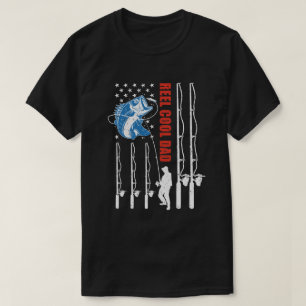 Camiseta Reel Guay Dad American Flag Pescadores Pescadores