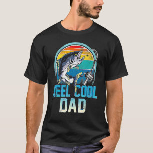 Camiseta Reel Guay Dad Bass Fish Fisher Daddy Me