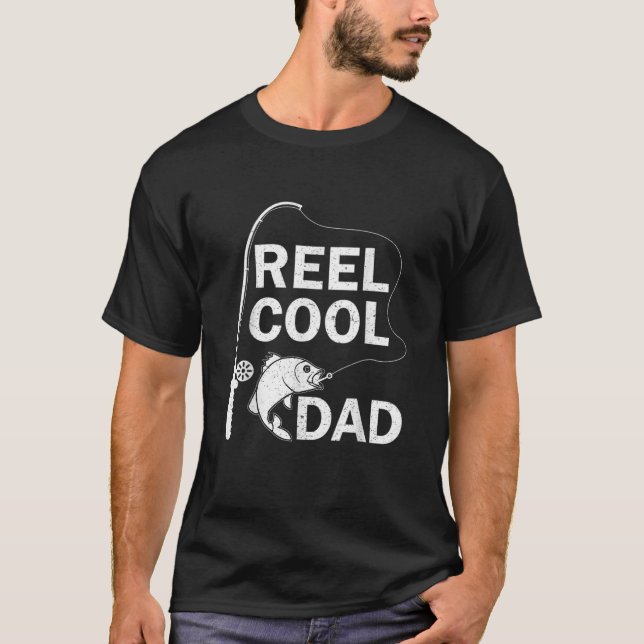 Camiseta Reel Guay Dad Fishing Daddy's Day (Anverso)