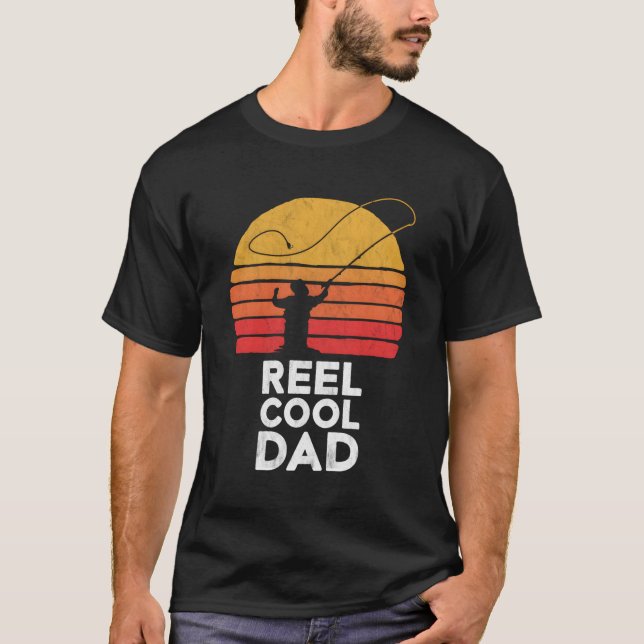 Camiseta Reel Guay Dad Funny Retro Fly Fishing Presión G (Anverso)