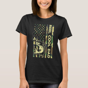 Camiseta Reel Guay Dad Padre Pescador Patriótico Pescador S