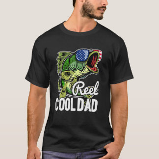 Camiseta Reel Guay Dad Pescando Gafas De Sol 4 De Julio Pat