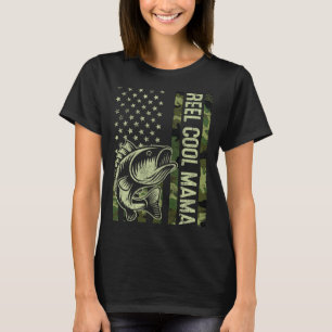 Camiseta Reel Guay Mama Camouflage Bandera Americana Pesca