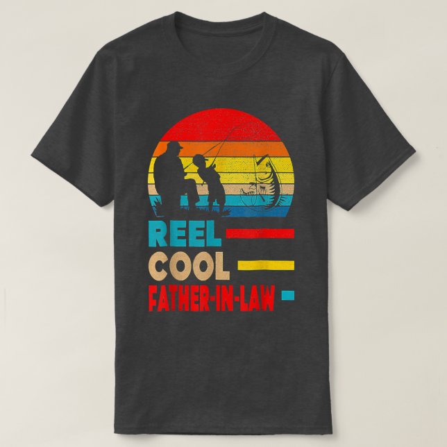 Camiseta Reel Guay Padre En La Ley Pescador Papi Padre Día (Diseño del anverso)