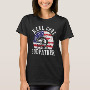Camiseta Reel Guay padrino bandera estadounidense Pescador