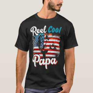 Camiseta Reel Guay Papa American Flag pesca el Día del Padr