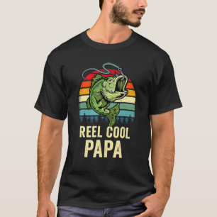 Camiseta Reel Guay Papa Bass Fish Padres Day Fishing