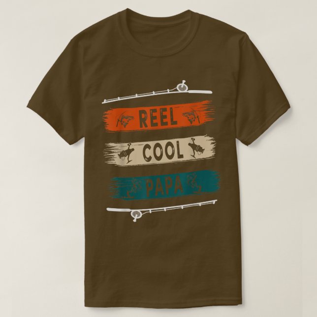 Camiseta Reel Guay Papa Fisherman Funny Fishing Tee  (Diseño del anverso)