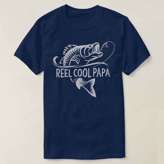 Camiseta Reel Guay Papa Fishing Dad regalos al padre (Diseño del anverso)