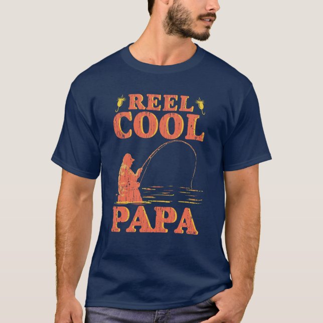 Camiseta Reel Guay Papa Fishing Lover Dad Birday Gag (Anverso)